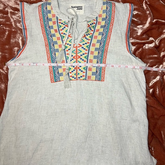 Savanna Jane Multicolor Embroidered Women's Top - Picture 7 of 9